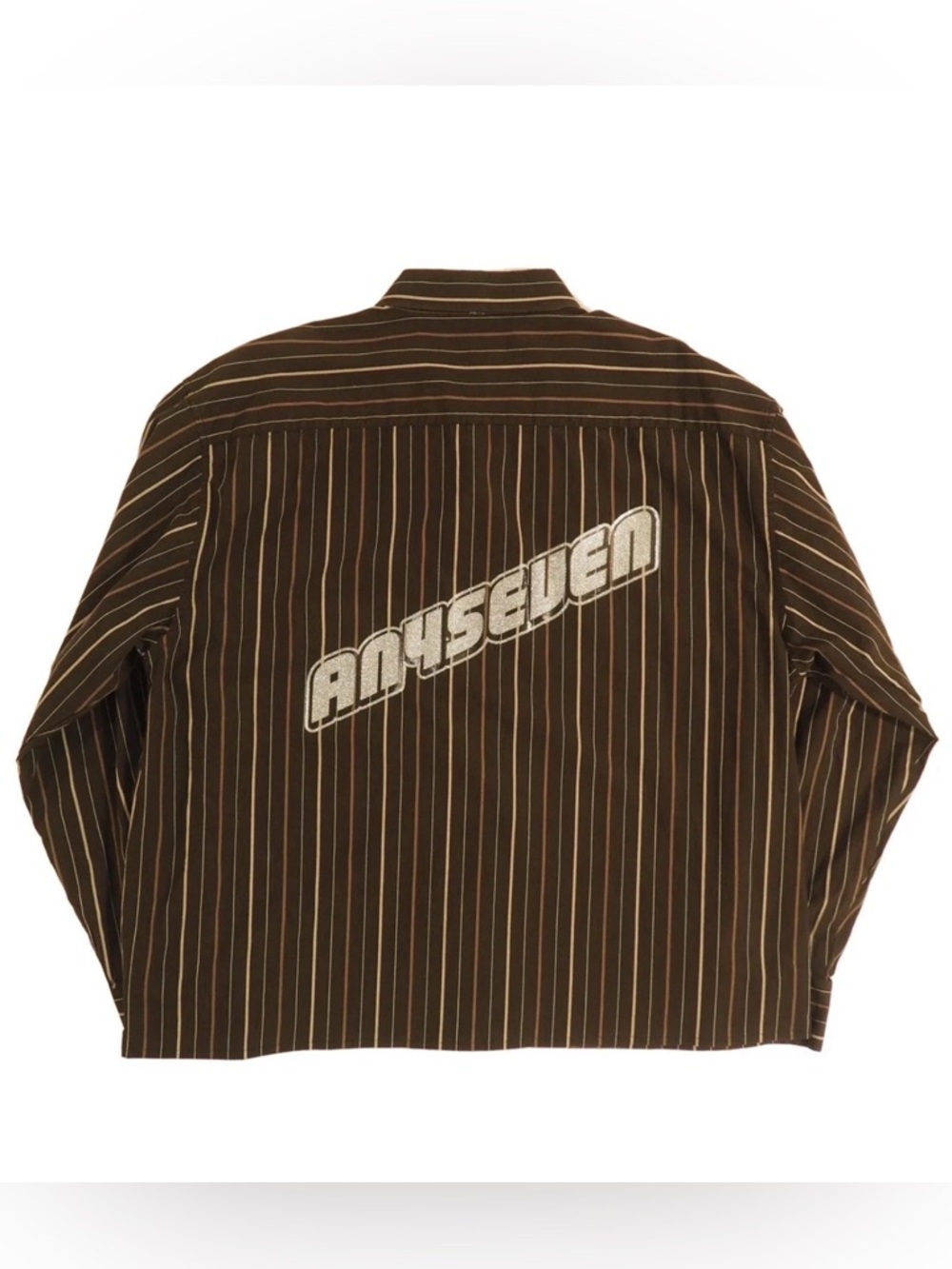 ANY7 LAMBO LOGO CHOPD LS DRESS SHIRT - Chocolate